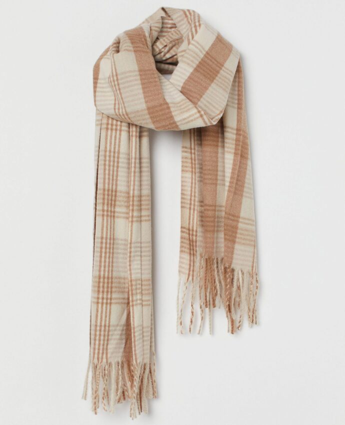 Checked scarf